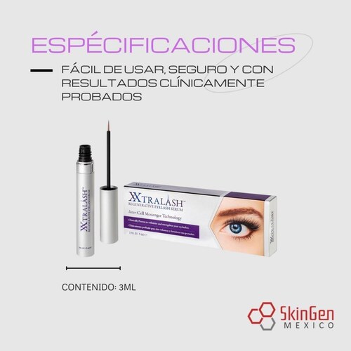 XXtralash Serum Para Crecimiento De Pestañas Suero, Ojos 3ml 