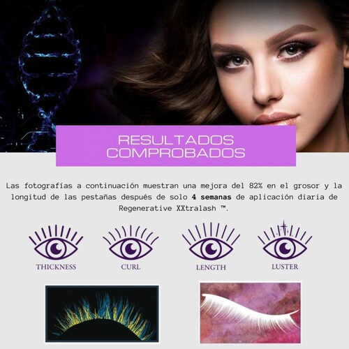 XXtralash Serum Para Crecimiento De Pestañas Suero, Ojos 3ml 
