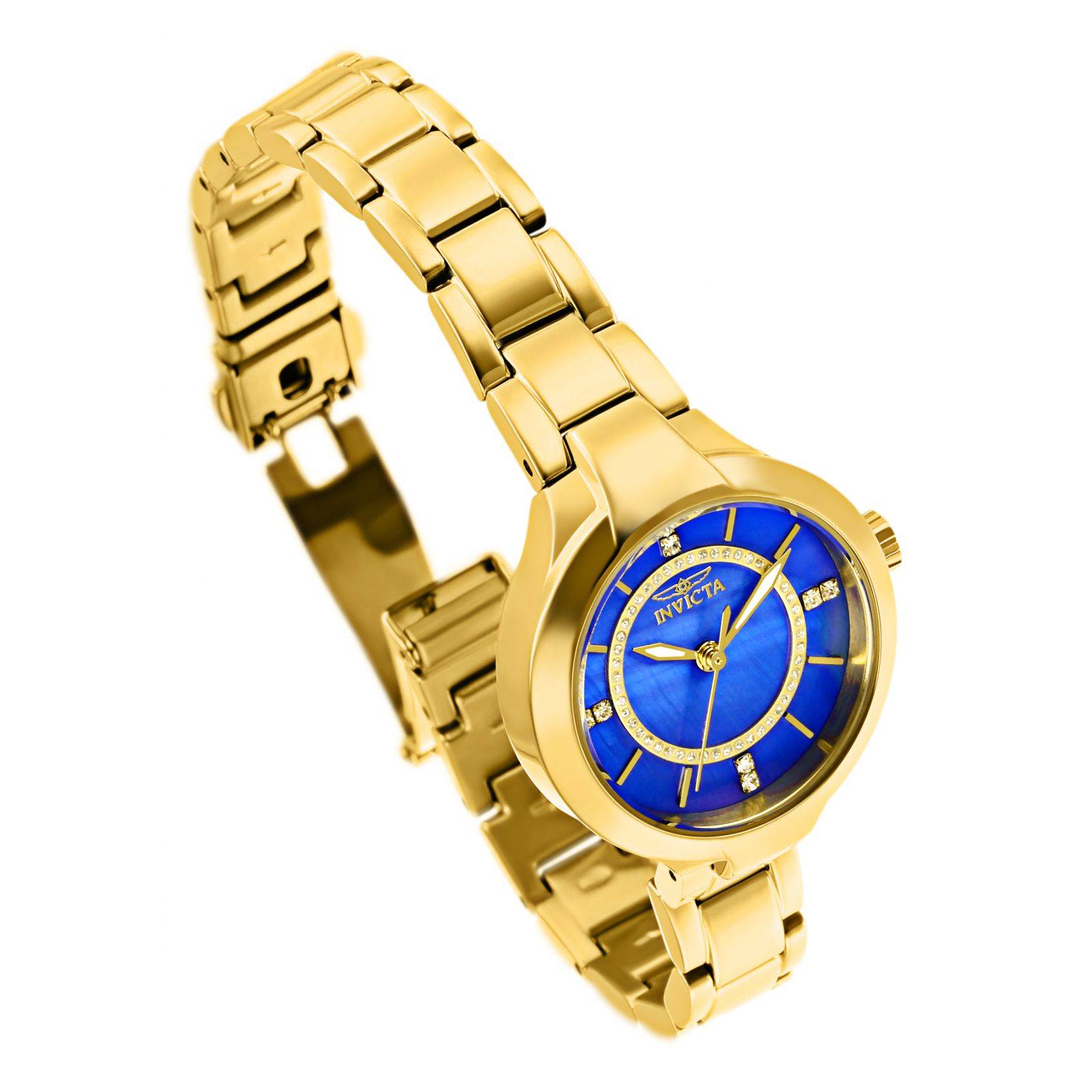 reloj invicta dorado para mujer