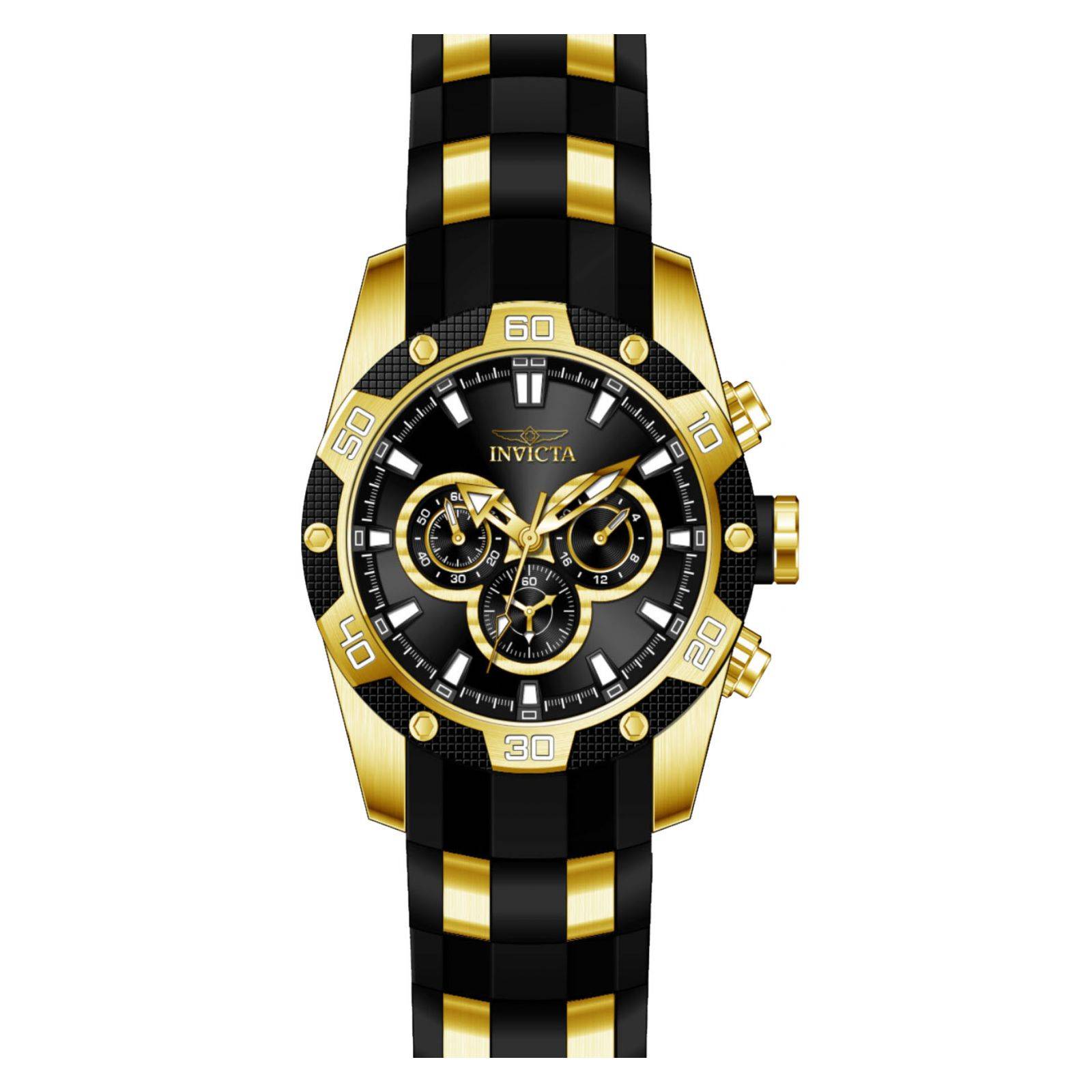 Reloj INVICTA 25835 Dorado negro para Hombre