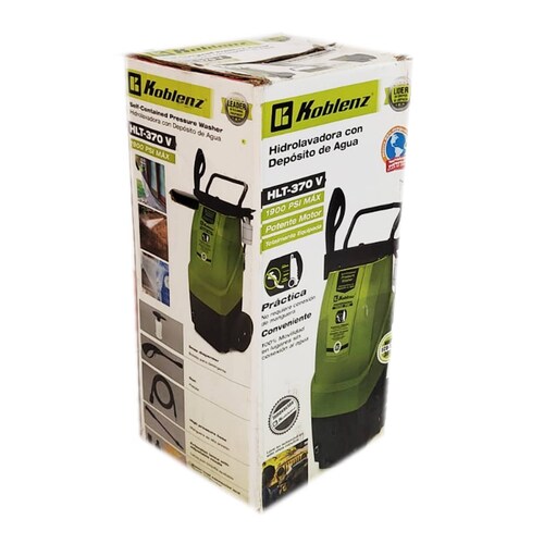 Hidrolavadora 1900 Psi 4 5 Lt Min Tanque 30 Koblenz Hlt 370V