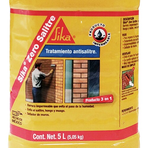 Eliminador Salitre Edad 5 Lt Zero Salitre Pet Sika 493145