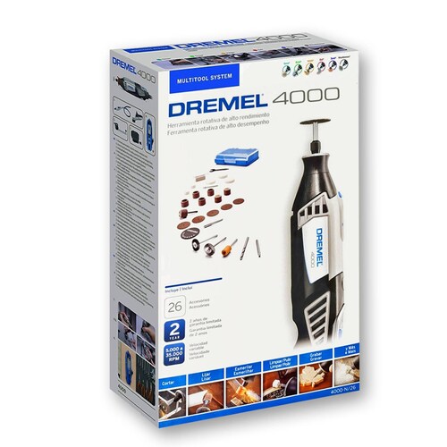 Moto tool 230v 26 Accesorios Dremel 4000 F0134000ns