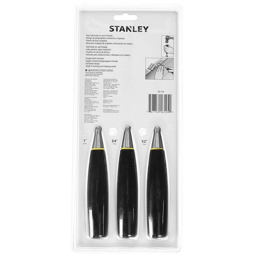 Juego Formones 1 2 3 4 1 Mango Polipropilen Stanley 16 125La