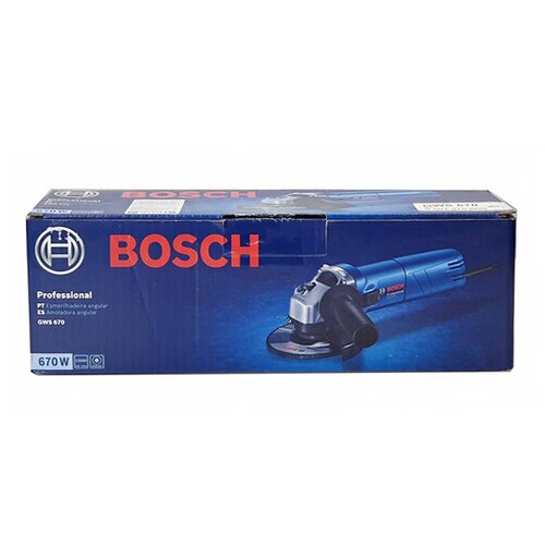 Mini Esmeriladora 4 1 2 670W 11000R Bosch Gws 670 06013756G0