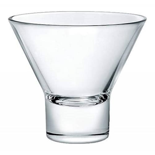 Serie V Juego De 6 Vasos De Vidrio De 225 Ml Para Martini