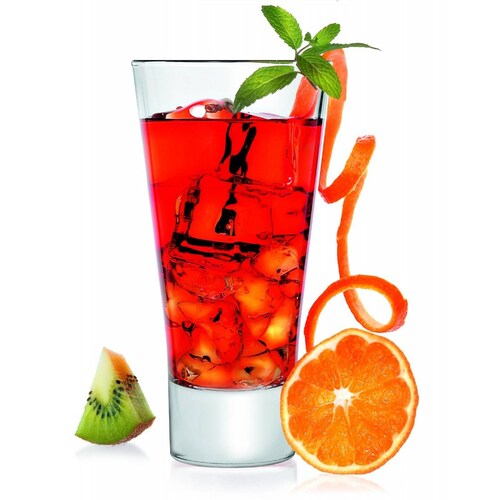 Serie V Juego De 6 Vasos De Vidrio De 350 Ml