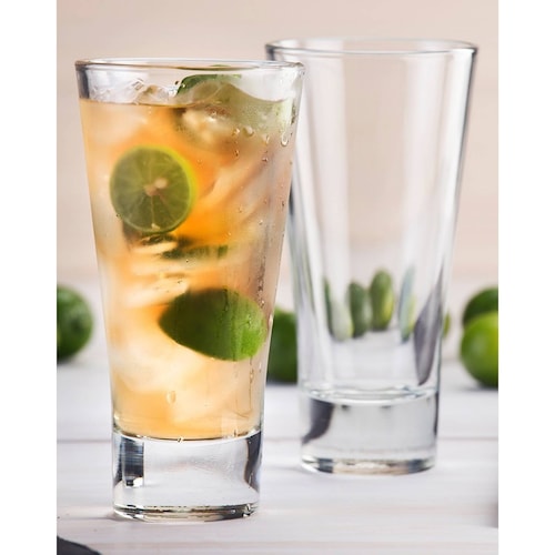 Serie V Juego De 6 Vasos De Vidrio De 350 Ml