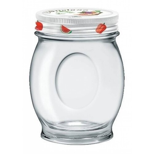Ortolano Contenedor De Vidrio Con Tapa De 390 Ml