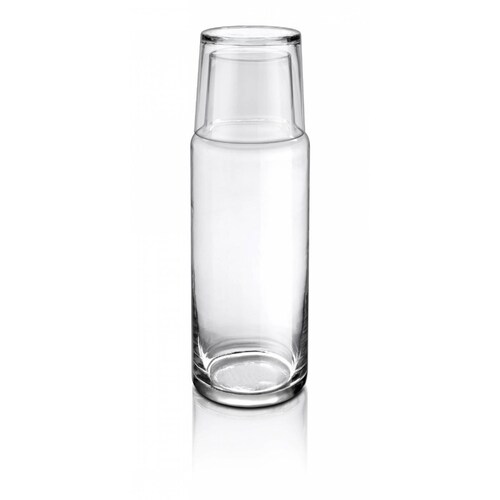 Juego De Botella De Vidrio Y Vaso  Polka