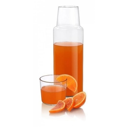 Juego De Botella De Vidrio Y Vaso  Polka