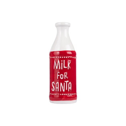 Figura Decorativa con Forma de Botella “Milk for Santa”