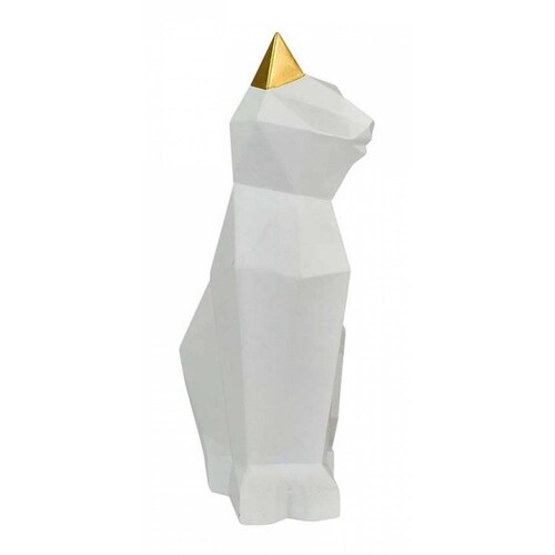 Figura Gato Siamés Geométrico Negro Dma-1038 Blanco