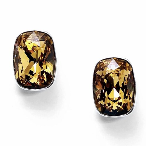 Aretes Ámbar de Plata .925 Joyería Zvezda 