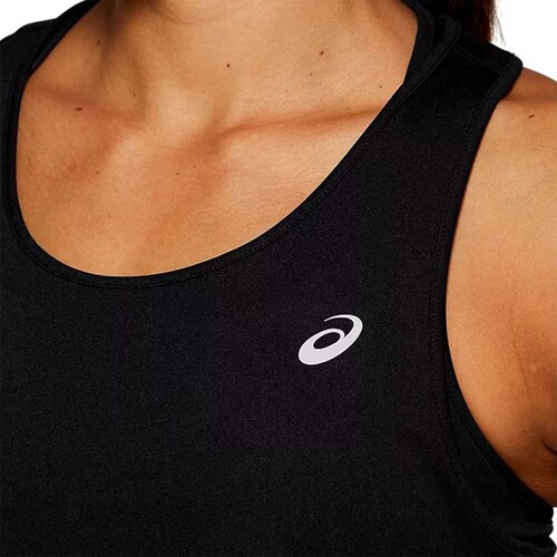 Tank Top Asics Mujer Silver Tank Negro 2012A053001