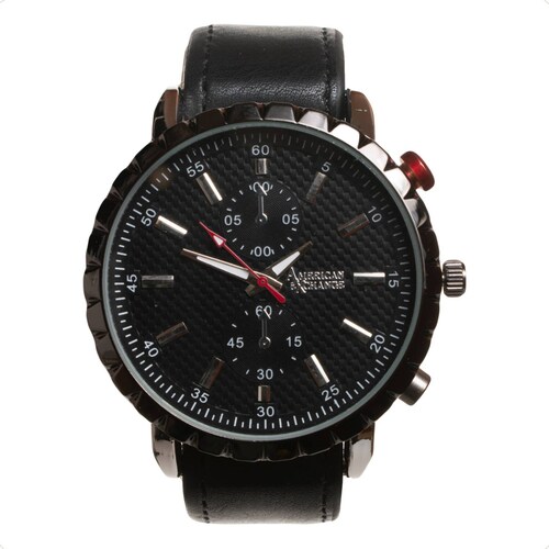 Reloj American Exchange Hombre Negro Con Correas 9016S-42-G02