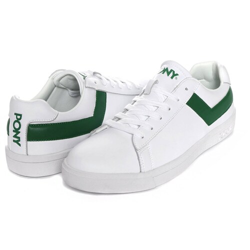 Tenis Pony Hombre Blanco Top Star Hunter Green 7558