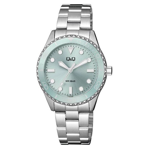 RELOJ Q&Q ANALOGICO UNISEX PLATA Q55A003PY