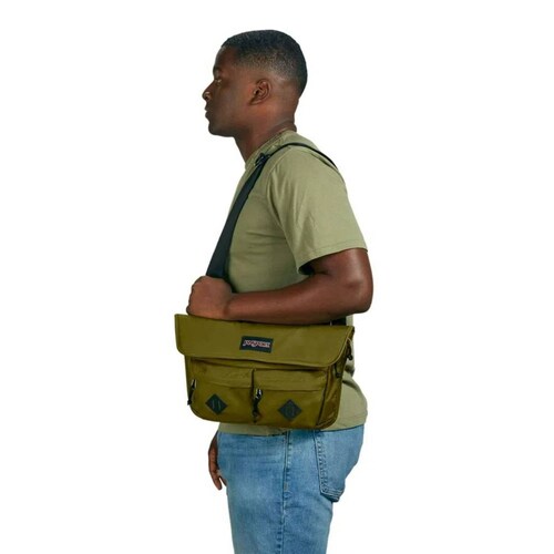 BOLSA JANSPORT UNISEX VERDE LARIMER CROSSBODY JS0A4QV57G3