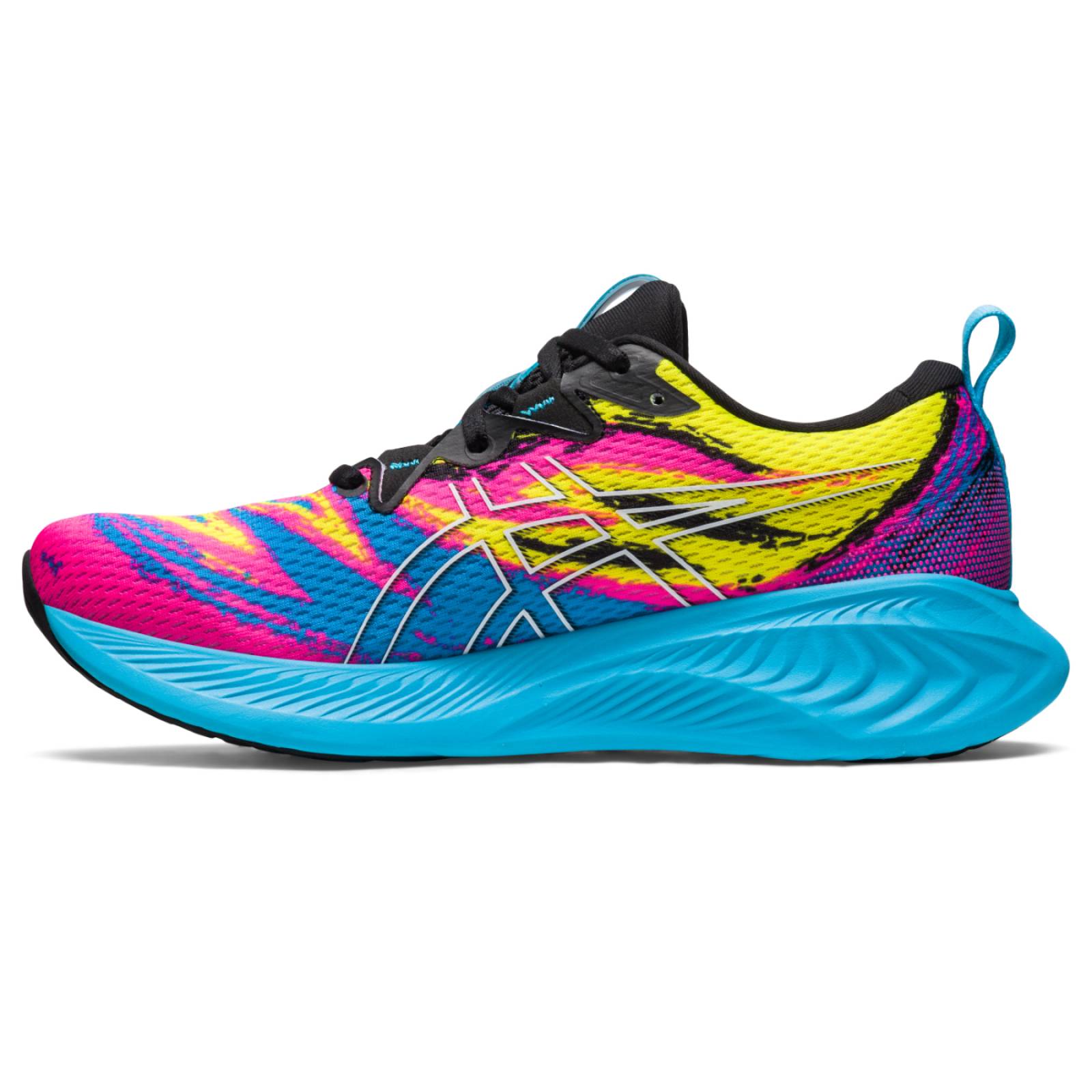 Tenis asics sale gel masculino colorido