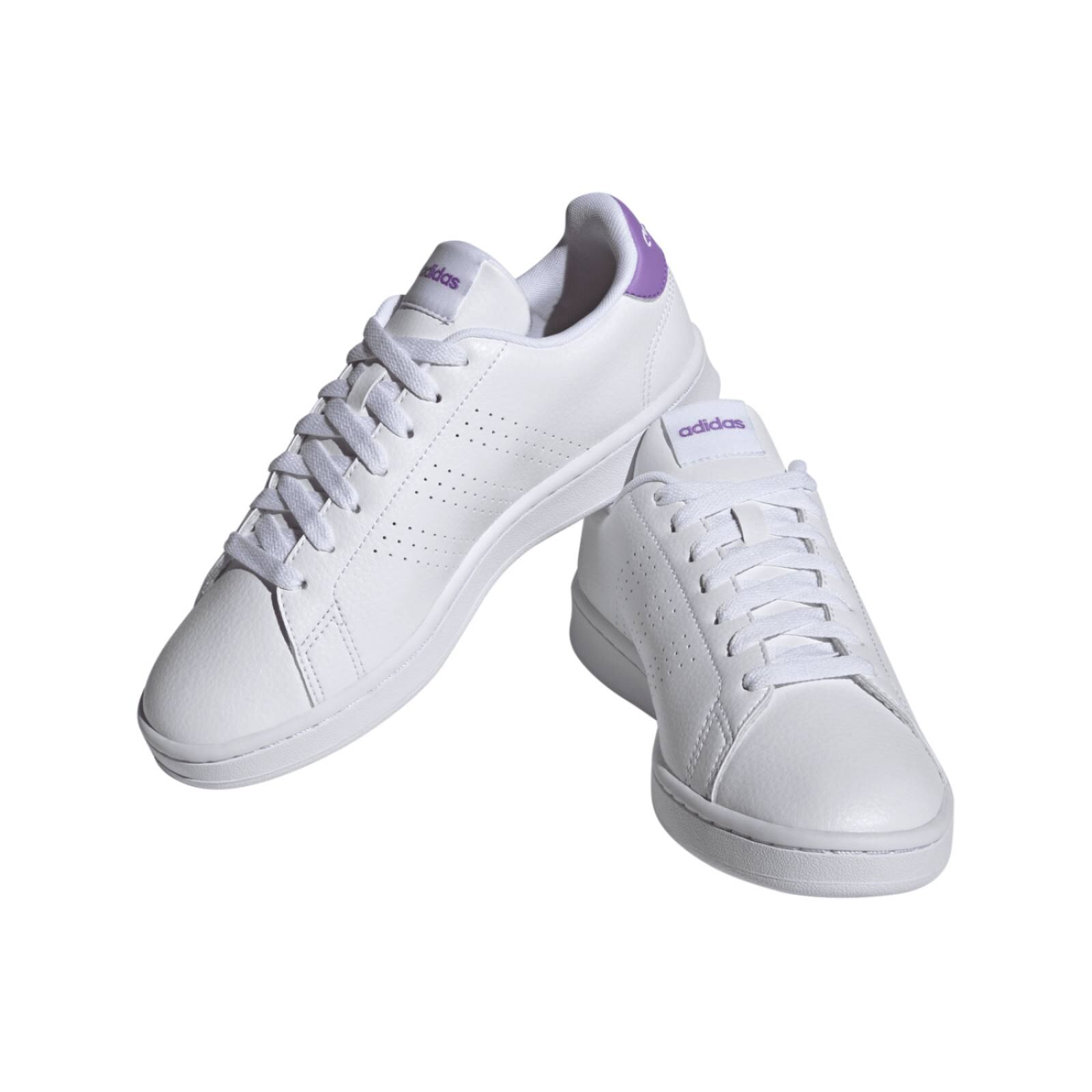 Adidas neo mujer outlet blancas con morado