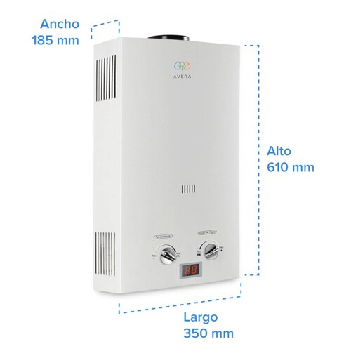 AVERA Calentador Boiler de Agua Instantáneo para Gas Natural 3 y medio servicios C16LNAT
