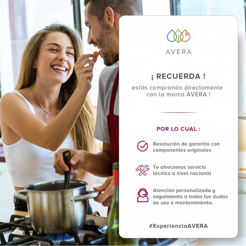 Parrilla de Gas Acero Inoxidable con 5 Quemadores Avera AI5