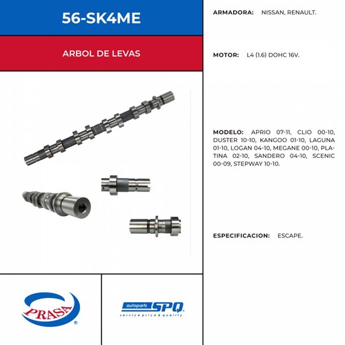 Arbol De Levas SPQ 56-SK4ME