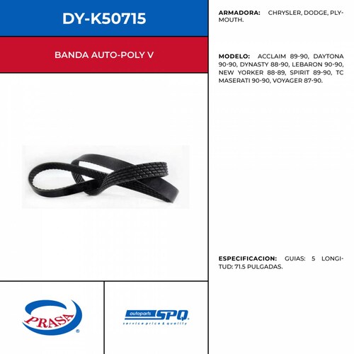 Banda Auto-Poly V SPQ DY-K50715