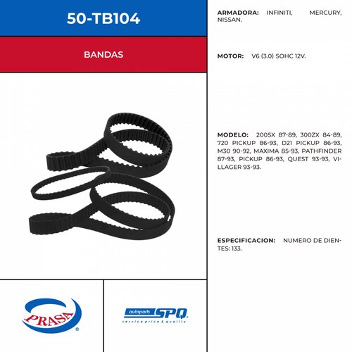 Banda De Distribucion SPQ 50-TB104