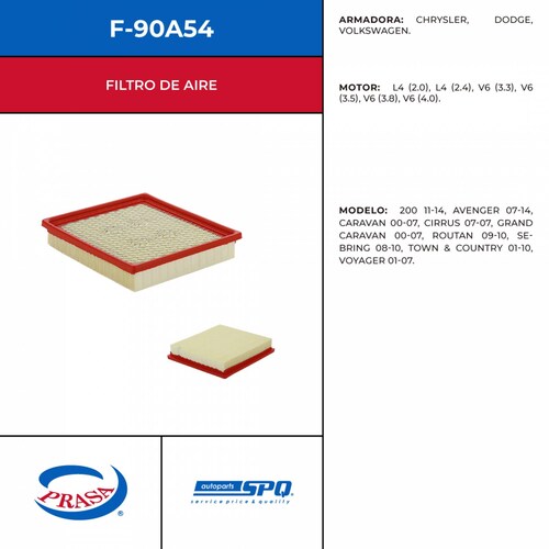 Filtro De Aire SPQ F-90A54