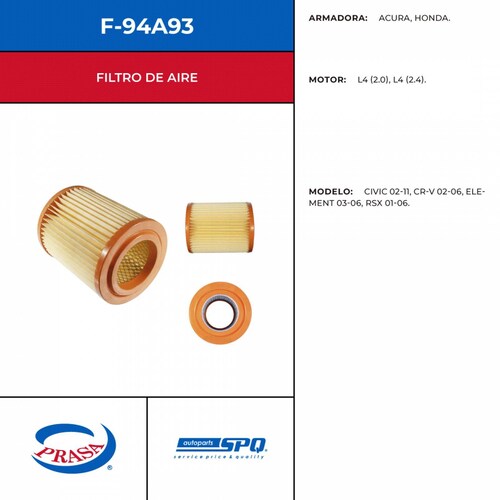 Filtro De Aire SPQ F-94A93