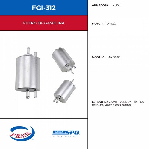 Filtro De Gasolina SPQ FGI-312