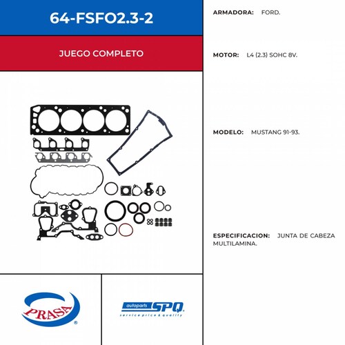 Empaques Juntas de Motor SPQ 64-FSFO2.3-2