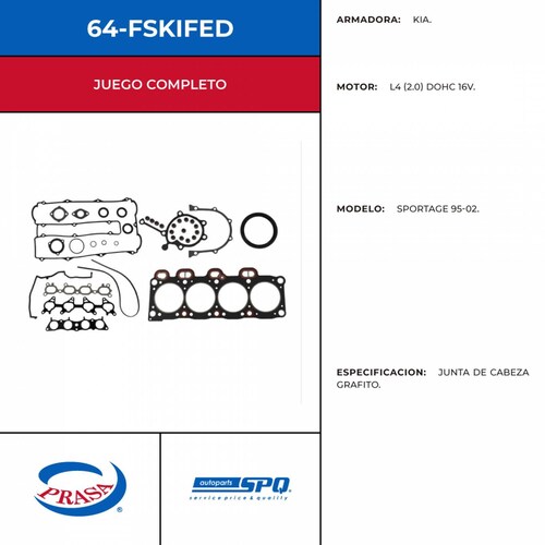 Empaques Juntas de Motor SPQ 64-FSKIFED