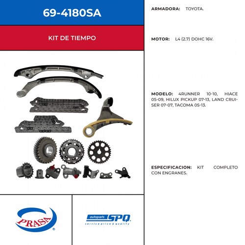 Kit De Distribucion SPQ 69-4180SA