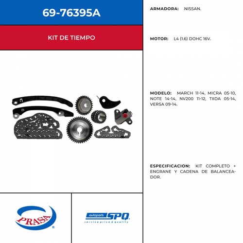 Kit De Distribución SPQ - PRASA Autopartes