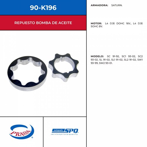 Repuesto Bomba De Aceite SPQ 90-K196