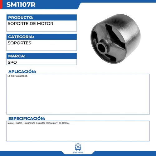 Soporte De Motor, SPQ; Para Dodge Atos 2000-2004 L4; 1