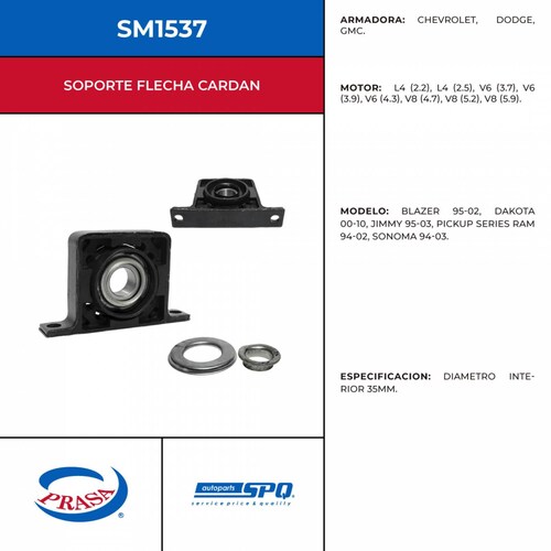 Soporte Flecha Cardan SPQ SM1537