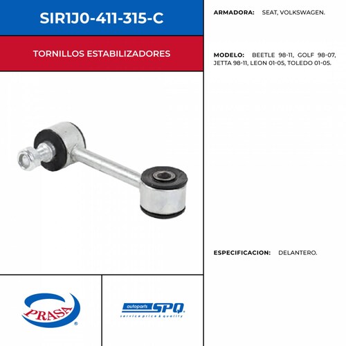Tornillo Cacahuate Estabilizador SPQ SIR1J0-411-315-C
