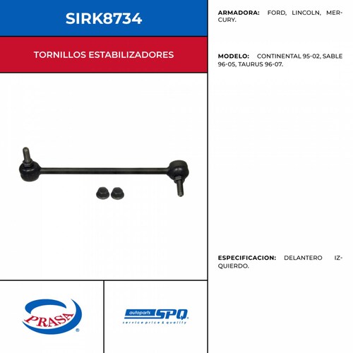 Tornillo Cacahuate Estabilizador SPQ SIRK8734