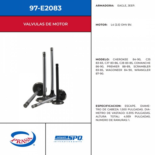 Valvula De Escape SPQ 97-E2083