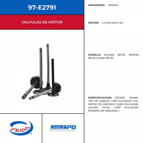 Valvula De Escape SPQ 97-E2791