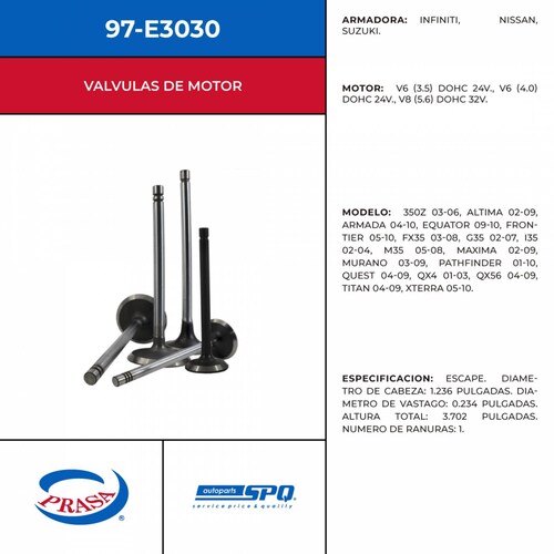 Valvula De Escape SPQ 97-E3030