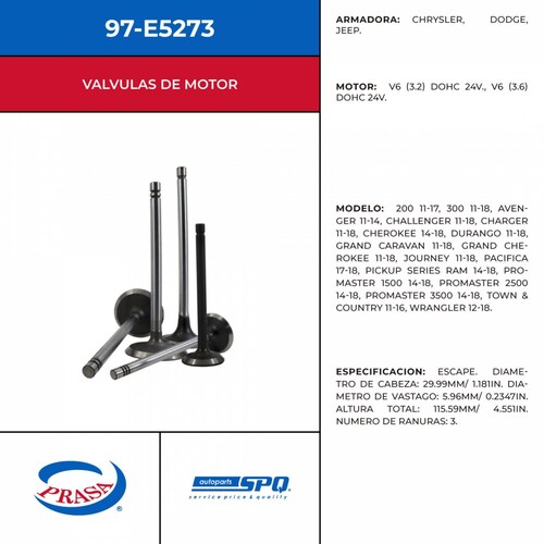 Valvula De Escape SPQ 97-E5273