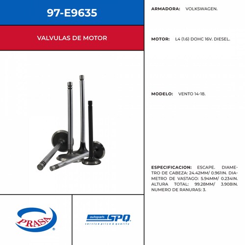Valvula De Escape SPQ 97-E9635