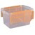 2 Cajas de Plastico 3.2 litros Transparente Tapa Naranja  Multicositas- PEYO