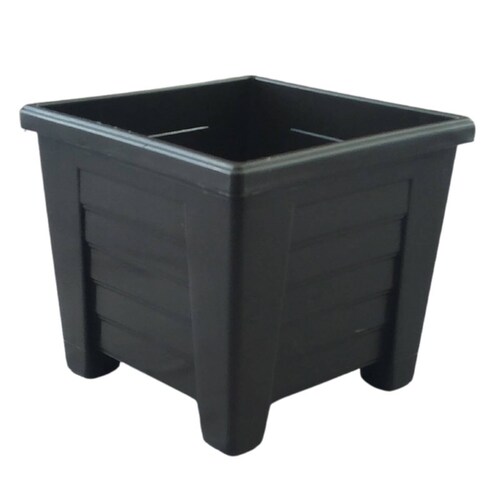 4 Macetas de Plastico Cuadradas Chicas Chocolate Cuadrada -PEYO