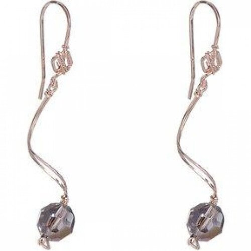 Aretes con Cristal Swarovski en Aleacion con Oro 18k Jands 